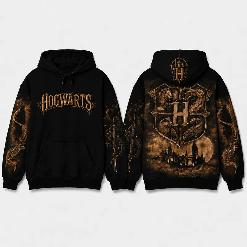 Harry Potter Hogwarts Graphic Pullover Hoodie