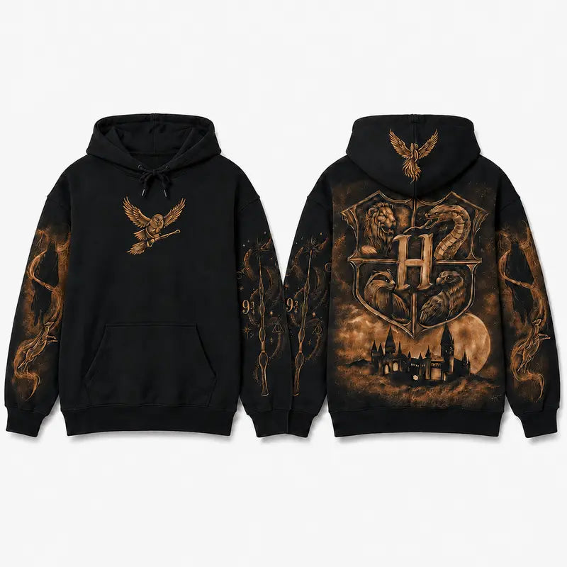 Harry Potter Hogwarts Graphic Pullover Hoodie