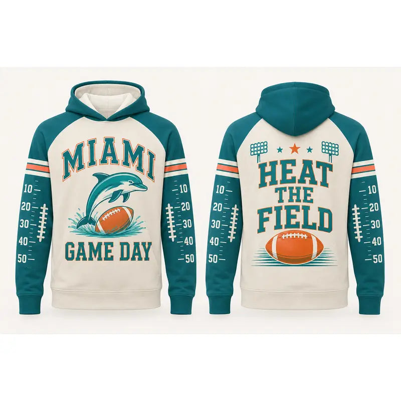 Football Game Day Hoodie Collection – Vintage City & Mascot Graphic Pullover for Football Fans