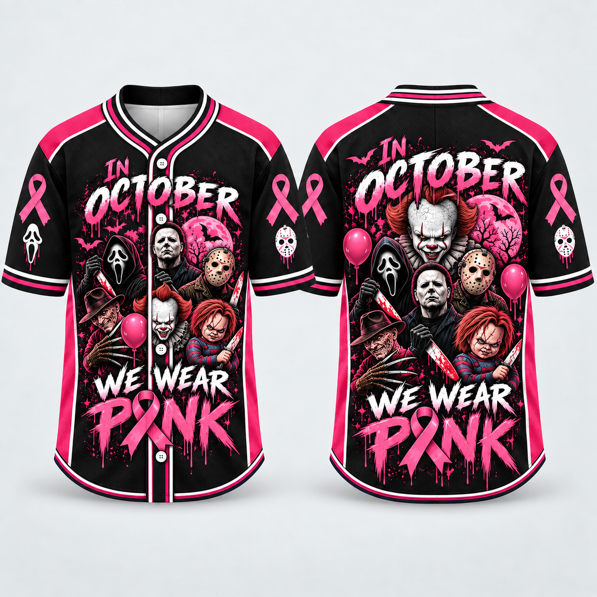 Pink Horror Jersey Collection – Spooky Style, Strong Spirit & October Support