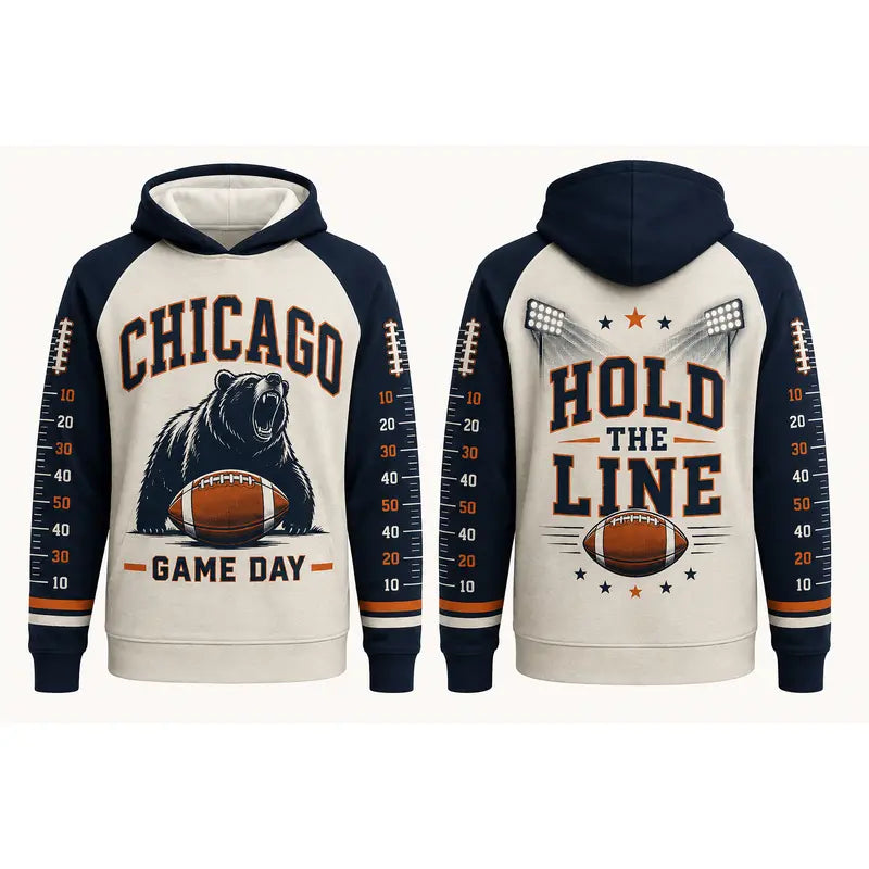 Football Game Day Hoodie Collection – Vintage City & Mascot Graphic Pullover for Football Fans