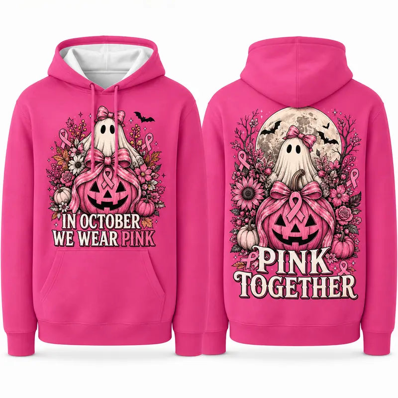 Pink Power Halloween Breast Cancer Hoodie