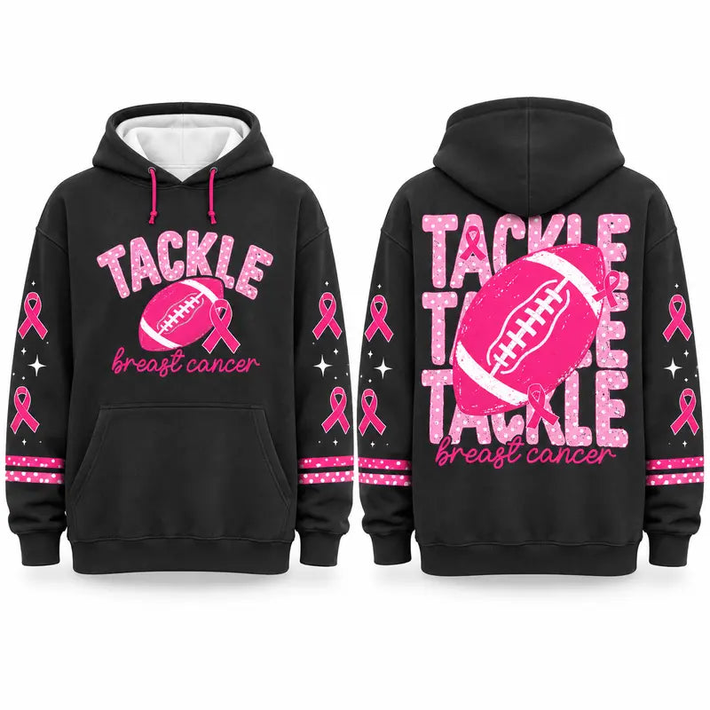 Pink Out Tackle Cancer Hoodie