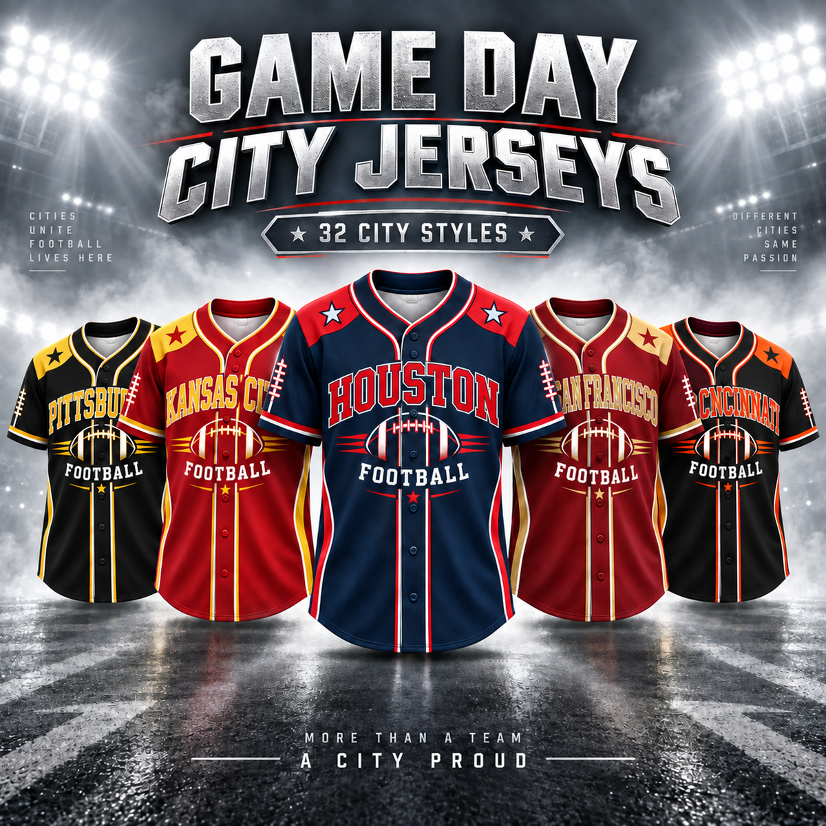 Game Day City Football Jersey