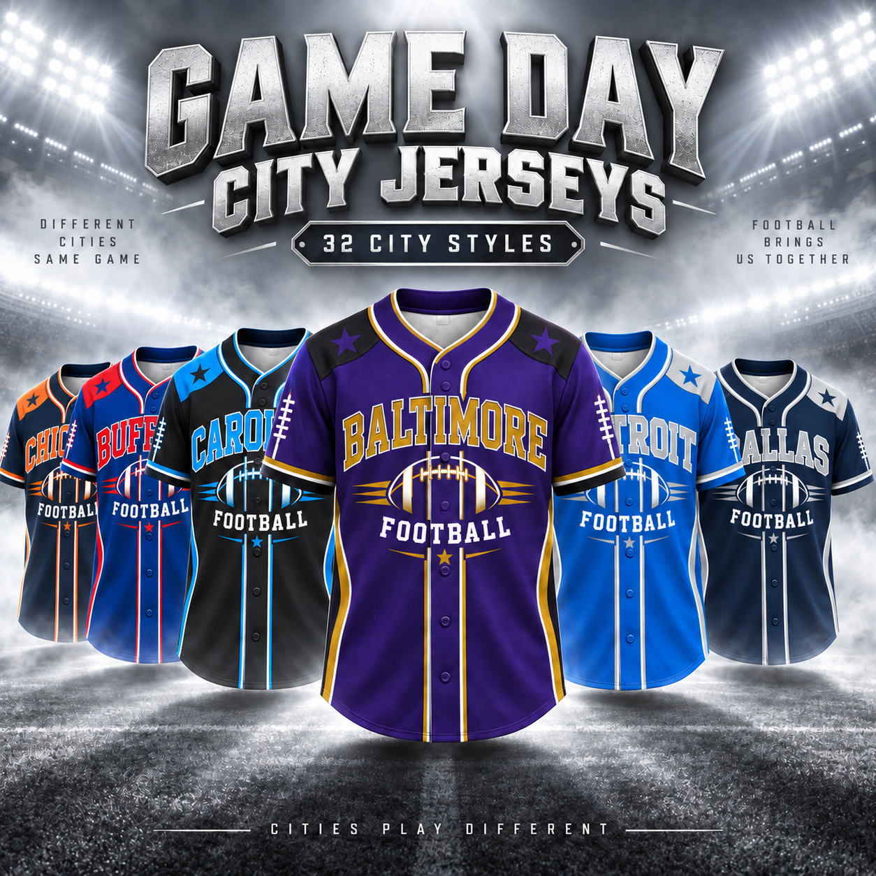 Game Day City Football Jersey