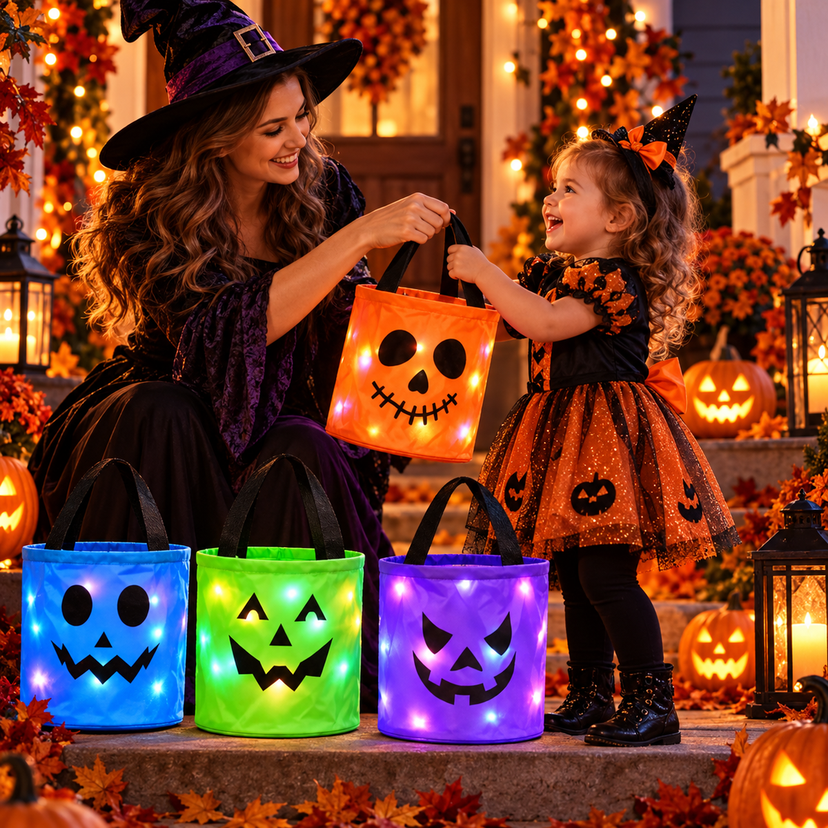 LED Halloween Candy Bucket &amp; FREE SHIPPING