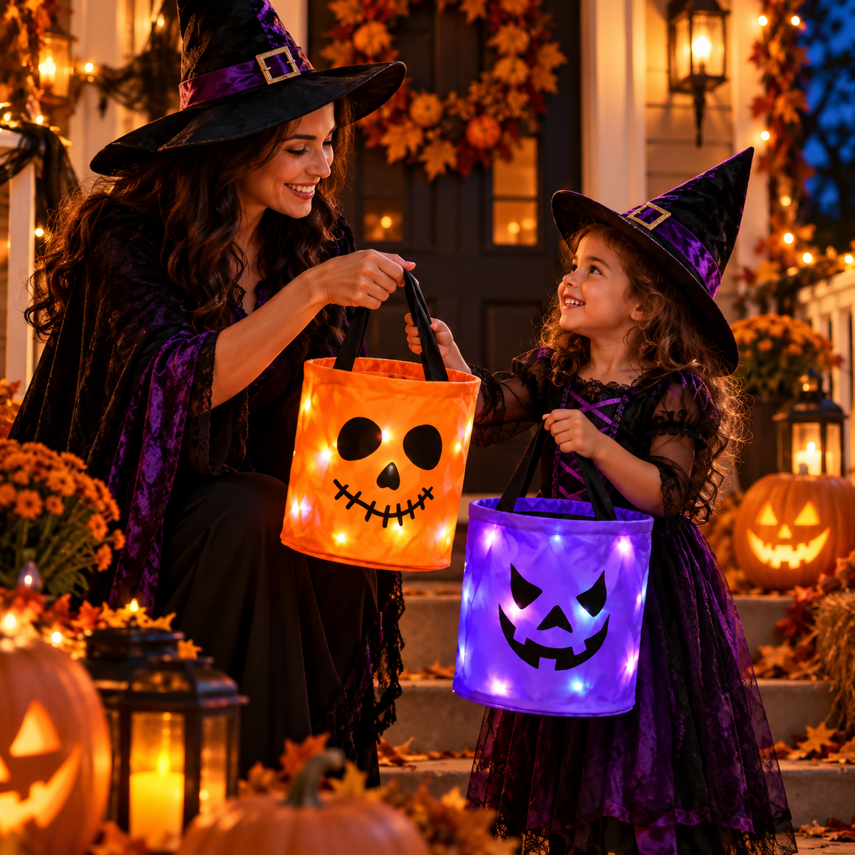 LED Halloween Candy Bucket & FREE SHIPPING