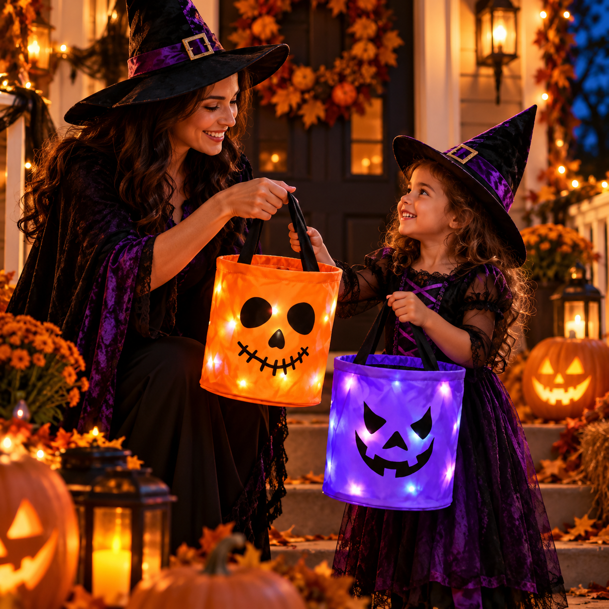 LED Halloween Candy Bucket & FREE SHIPPING