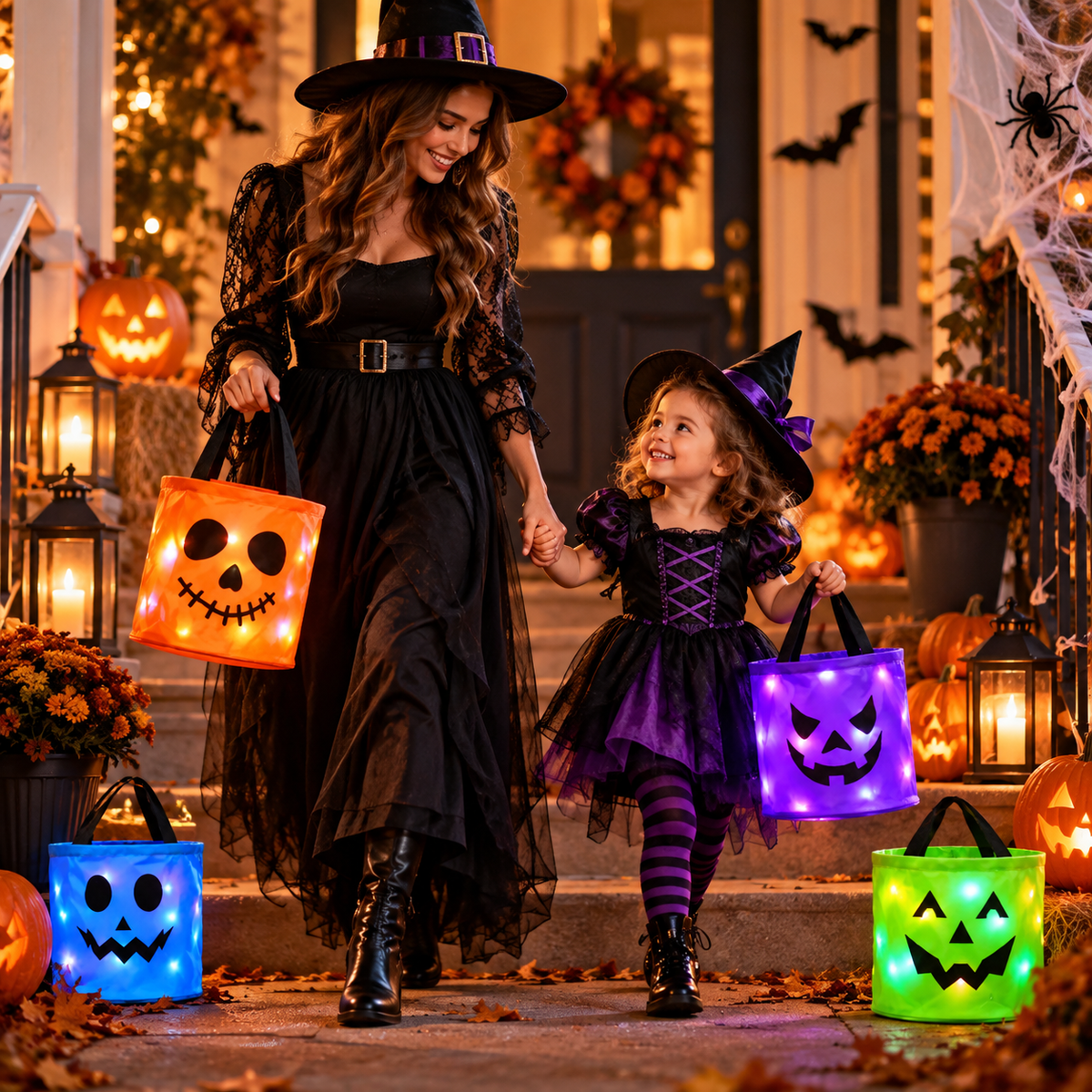 LED Halloween Candy Bucket & FREE SHIPPING