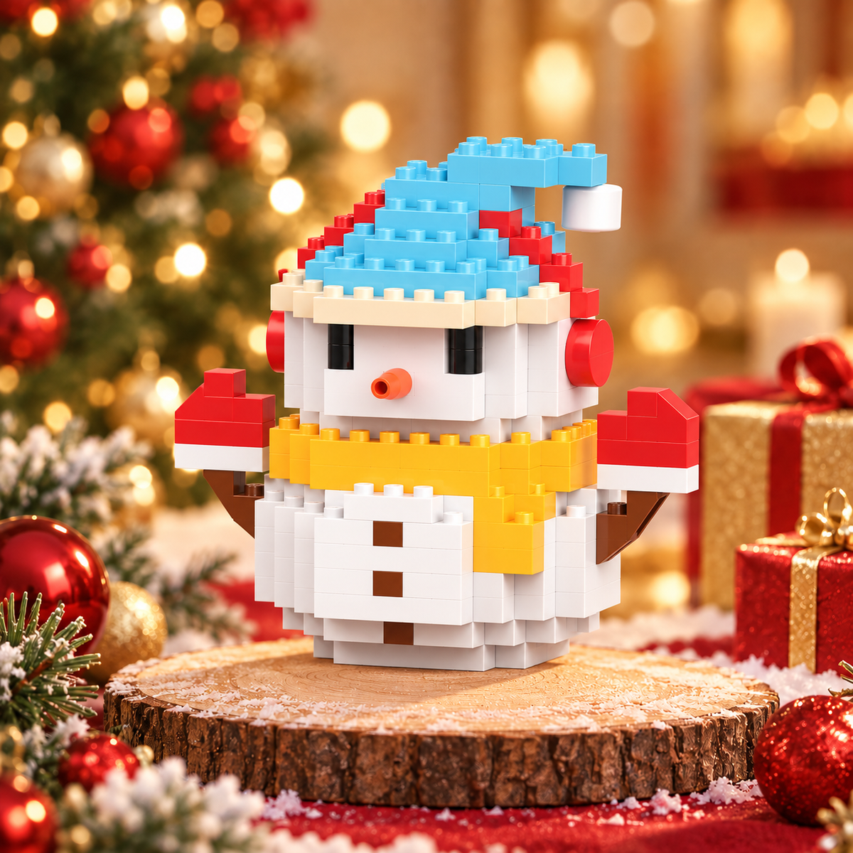 Christmas Mini Building Blocks Set – Santa, Elf, Reindeer, Snowman & Christmas Tree Holiday Toy Collection