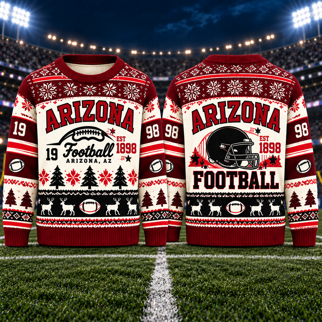 Football Team Football Ugly Sweater