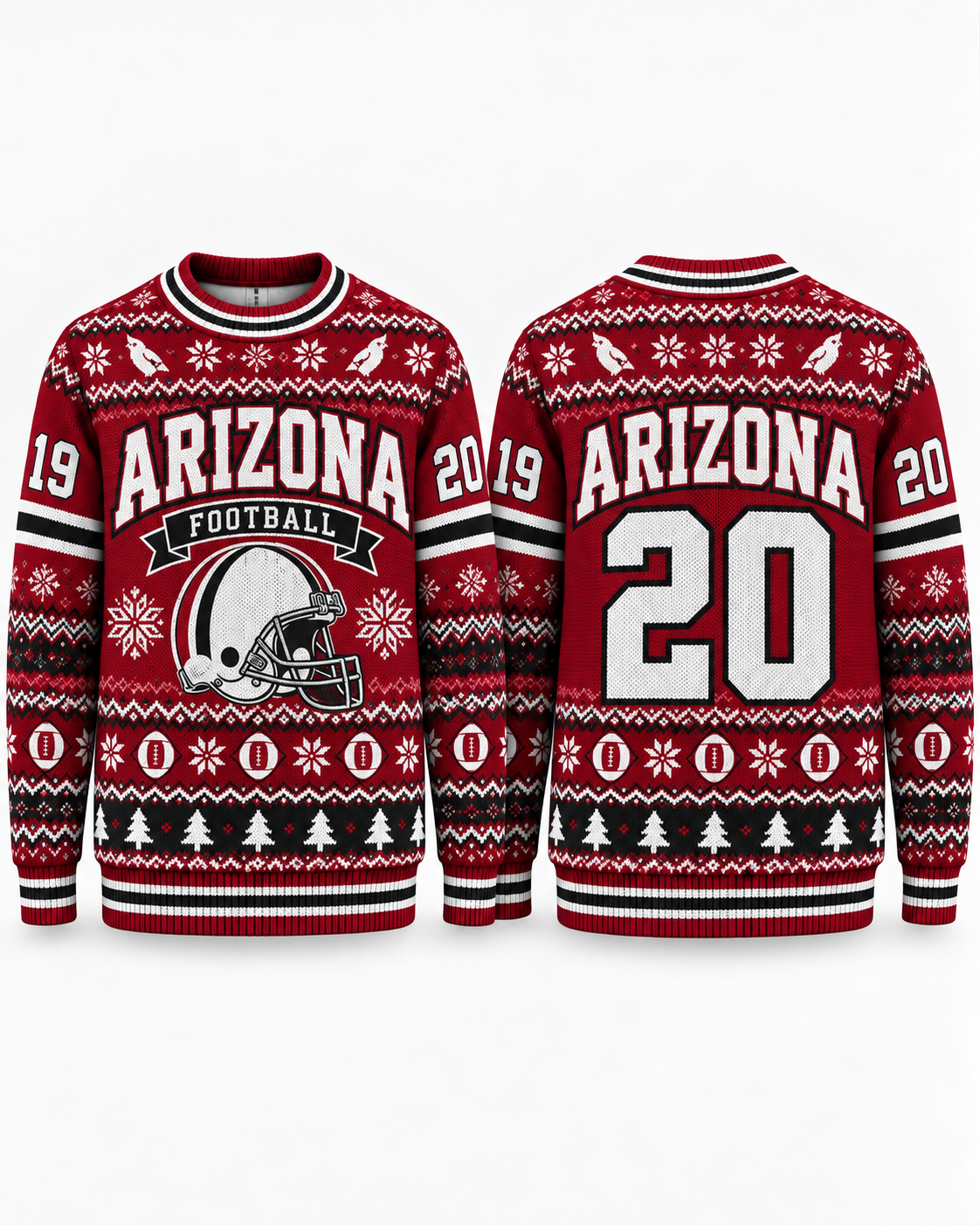 Football Team Football Ugly Sweater, Game Day Ugly Sweater For Football Lover
