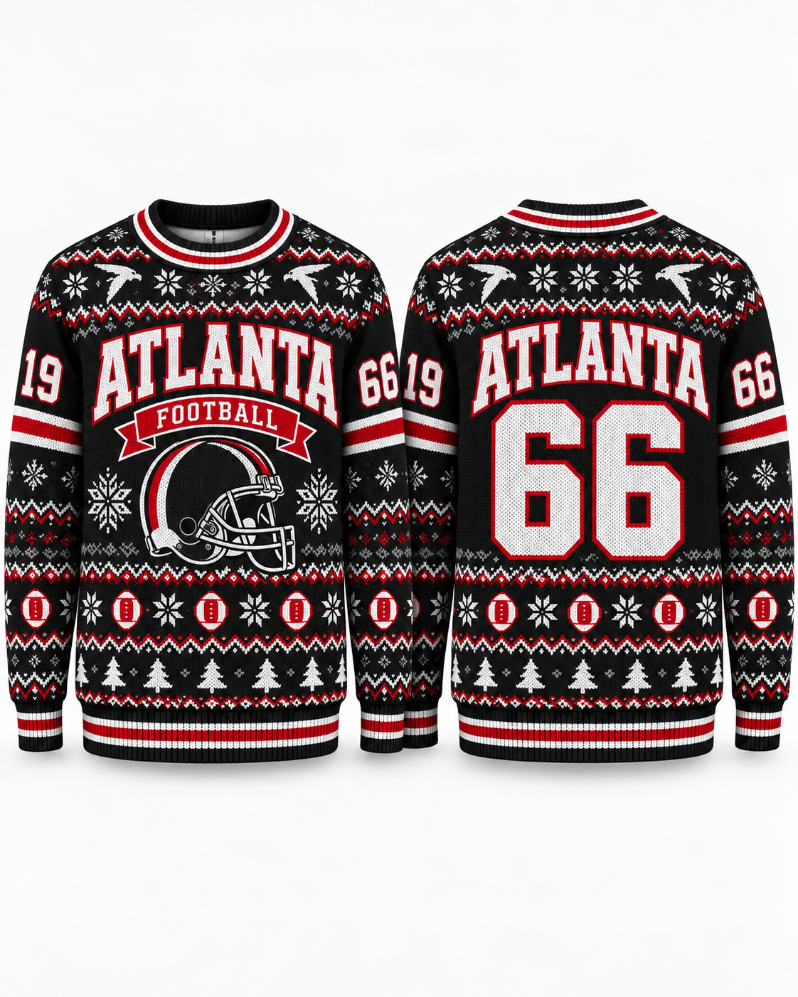 Football Team Football Ugly Sweater, Game Day Ugly Sweater For Football Lover
