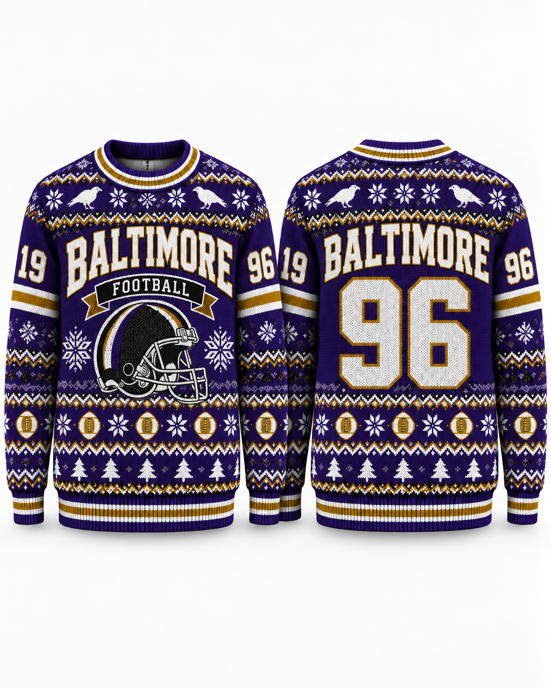 Football Team Football Ugly Sweater, Game Day Ugly Sweater For Football Lover