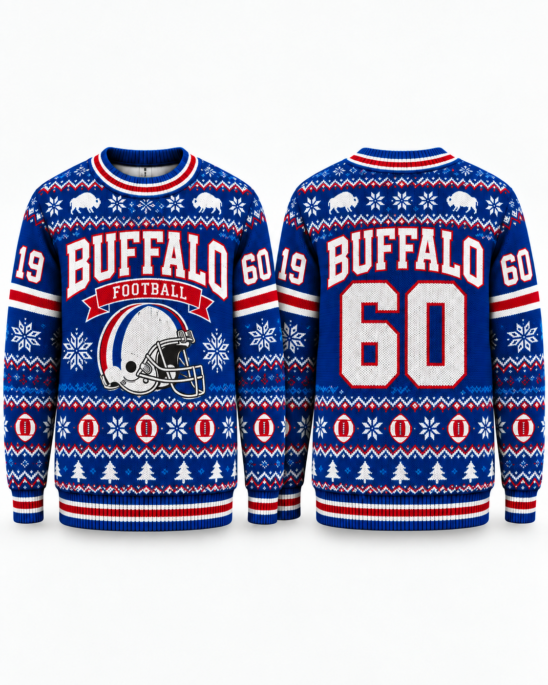 Football Team Football Ugly Sweater, Game Day Ugly Sweater For Football Lover