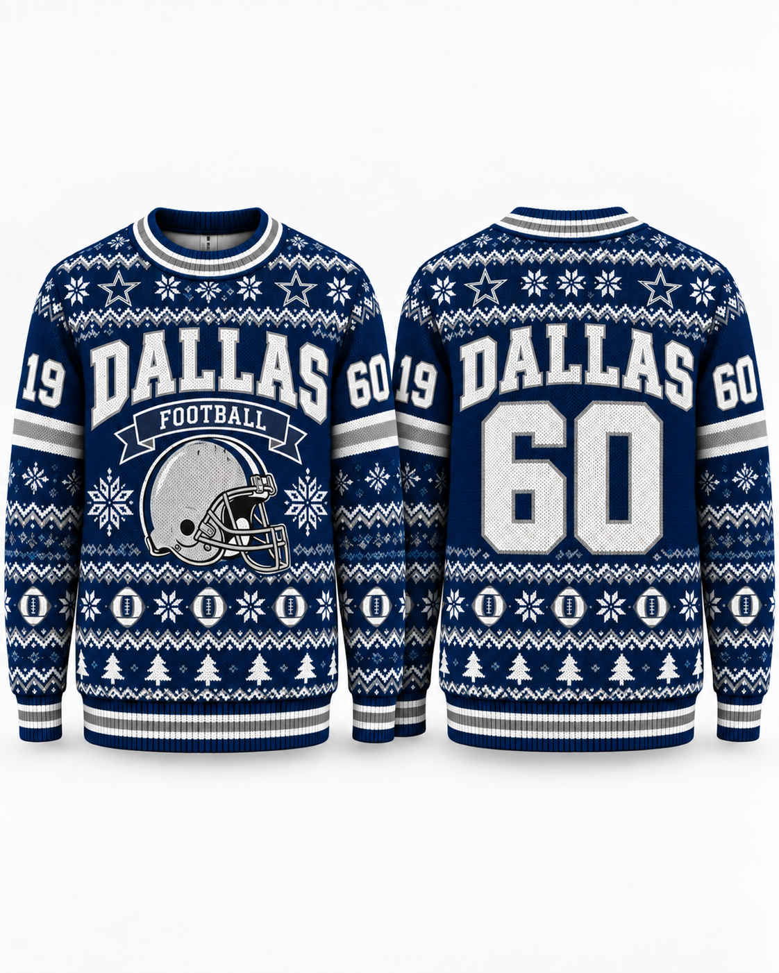 Football Team Football Ugly Sweater, Game Day Ugly Sweater For Football Lover