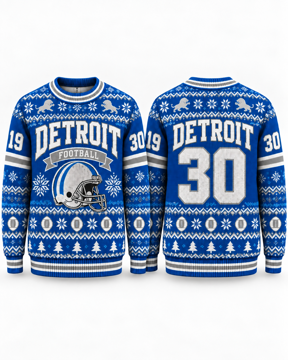 Football Team Football Ugly Sweater, Game Day Ugly Sweater For Football Lover