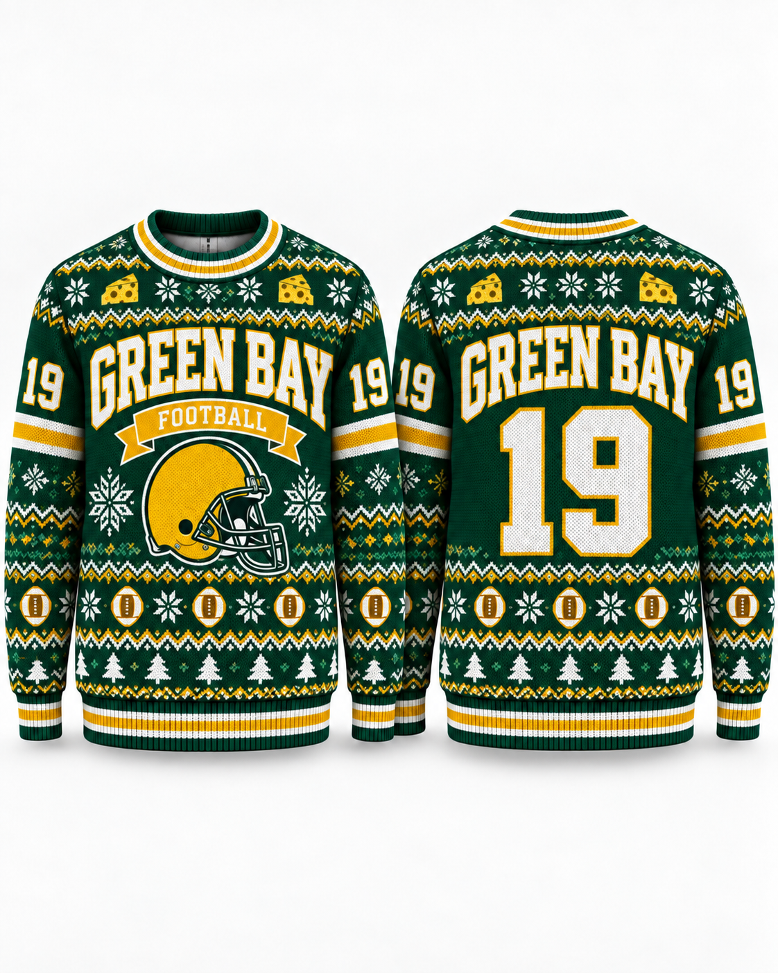 Football Team Football Ugly Sweater, Game Day Ugly Sweater For Football Lover
