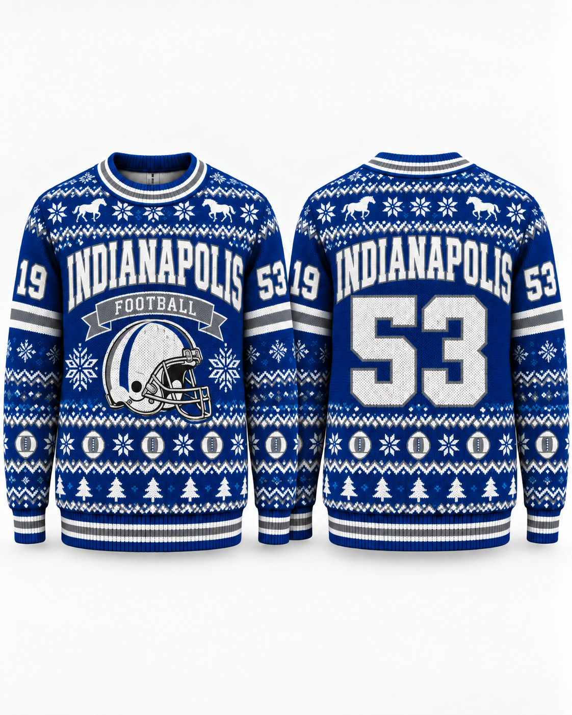 Football Team Football Ugly Sweater, Game Day Ugly Sweater For Football Lover