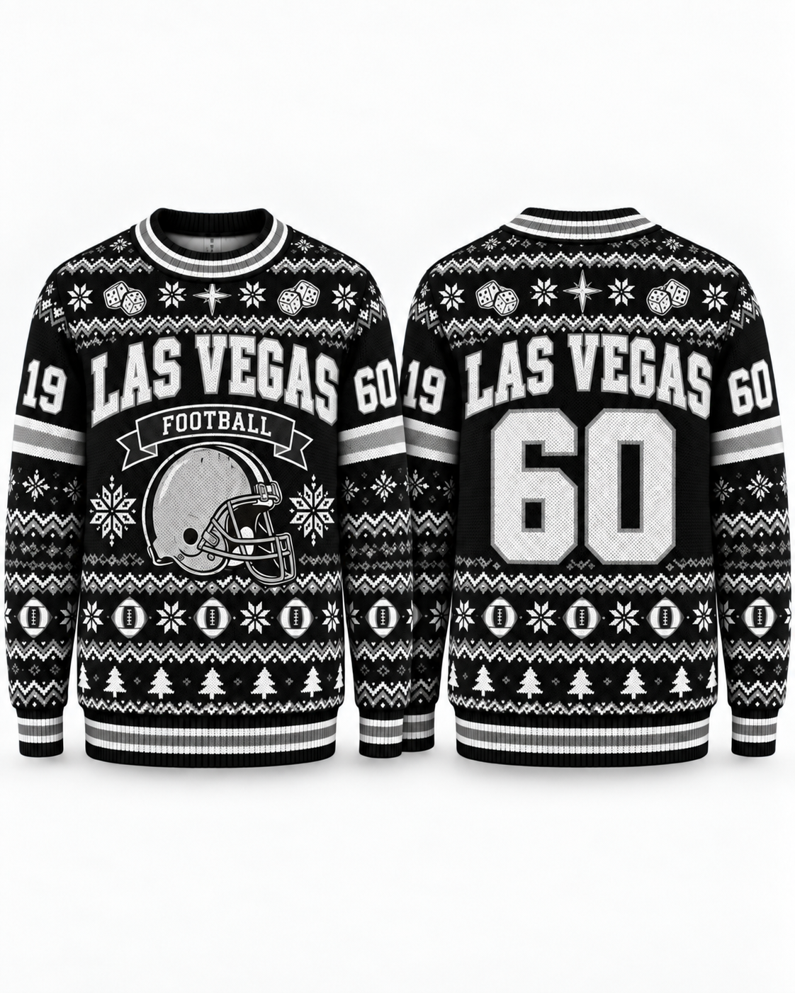 Football Team Football Ugly Sweater, Game Day Ugly Sweater For Football Lover