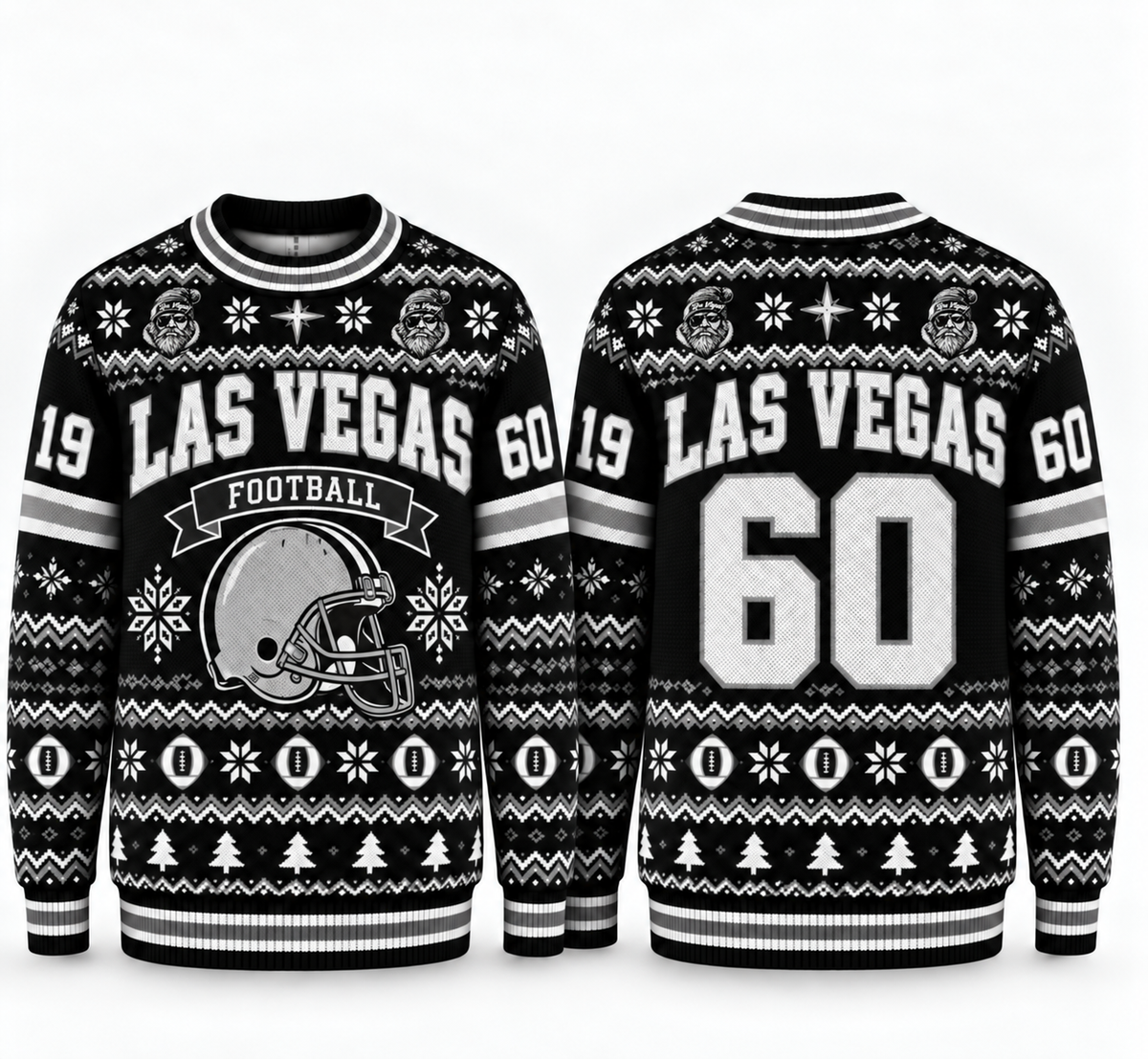 Football Team Football Ugly Sweater, Game Day Ugly Sweater For Football Lover