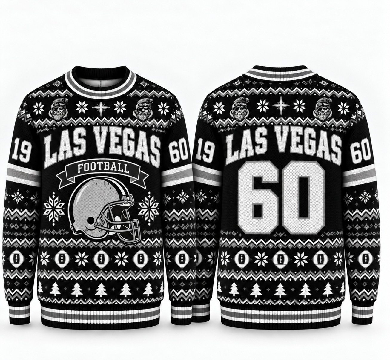 Football Team Football Ugly Sweater, Game Day Ugly Sweater For Football Lover
