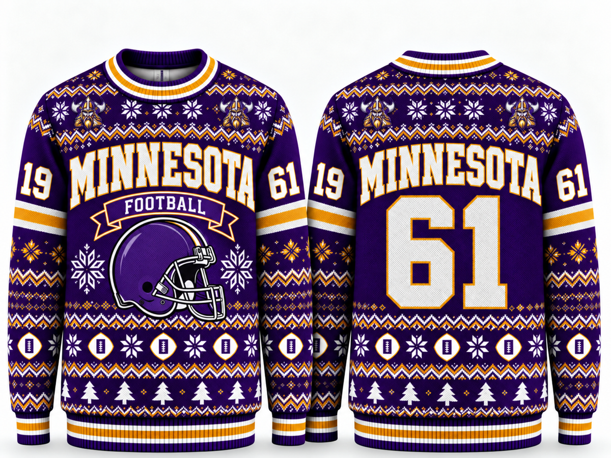 Football Team Football Ugly Sweater, Game Day Ugly Sweater For Football Lover