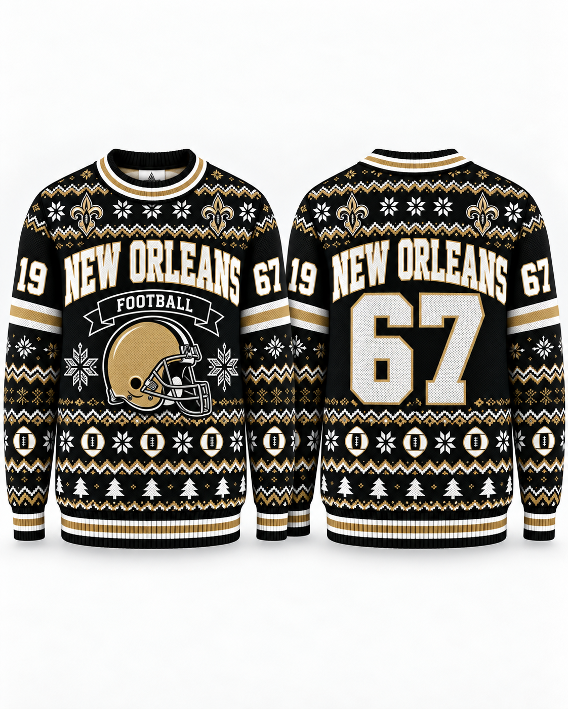 Football Team Football Ugly Sweater, Game Day Ugly Sweater For Football Lover