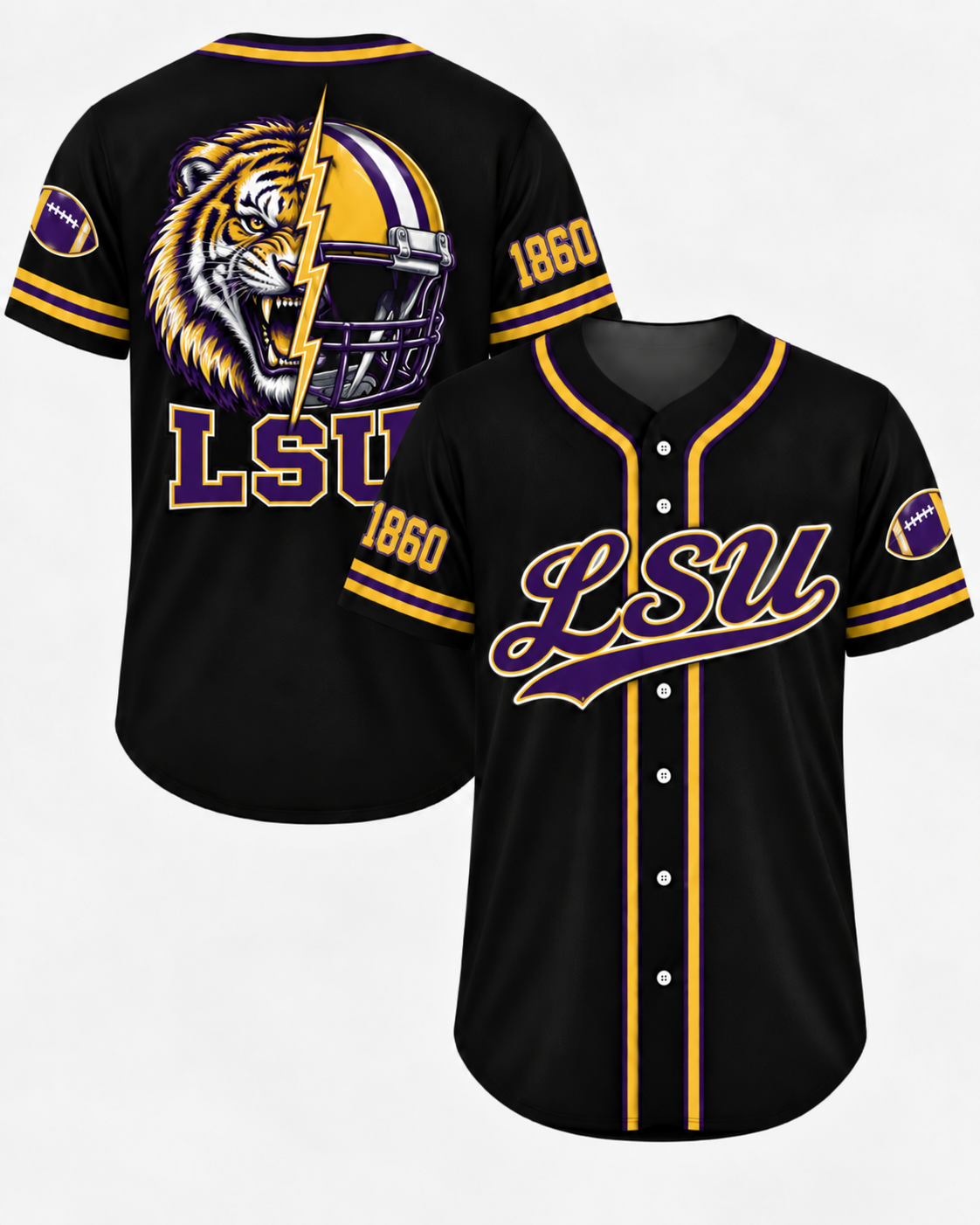 Vintage College Football City Jersey – Game Day Fan Baseball Shirt