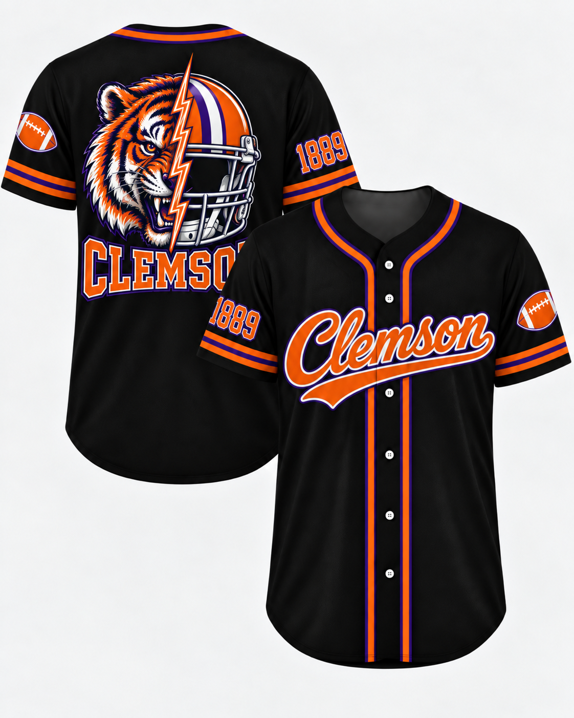 Vintage College Football City Jersey – Game Day Fan Baseball Shirt