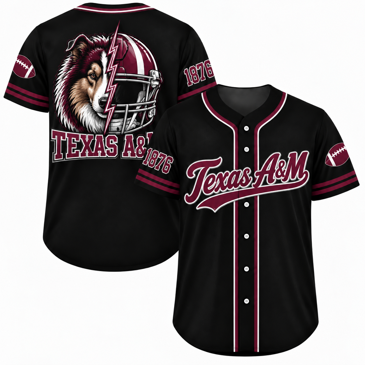Vintage College Football City Jersey – Game Day Fan Baseball Shirt