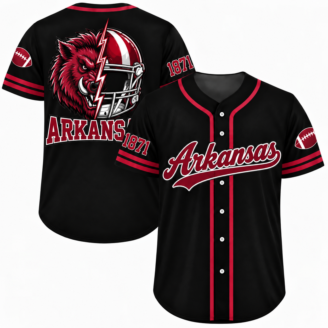 Vintage College Football City Jersey – Game Day Fan Baseball Shirt