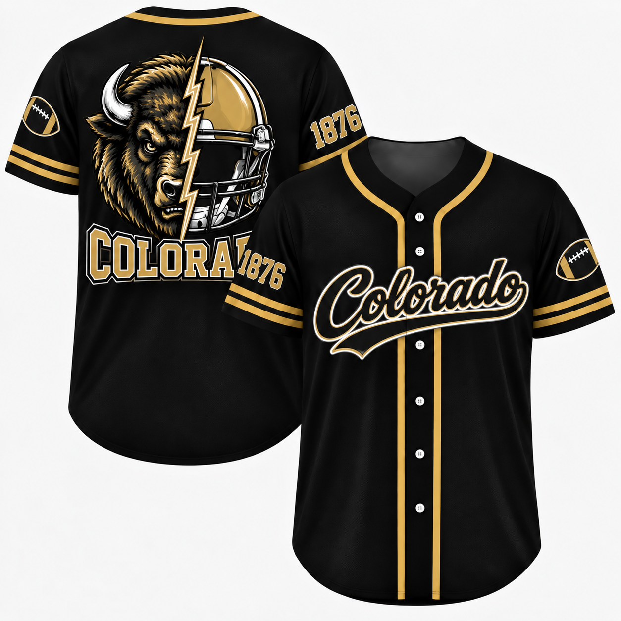 Vintage College Football City Jersey – Game Day Fan Baseball Shirt