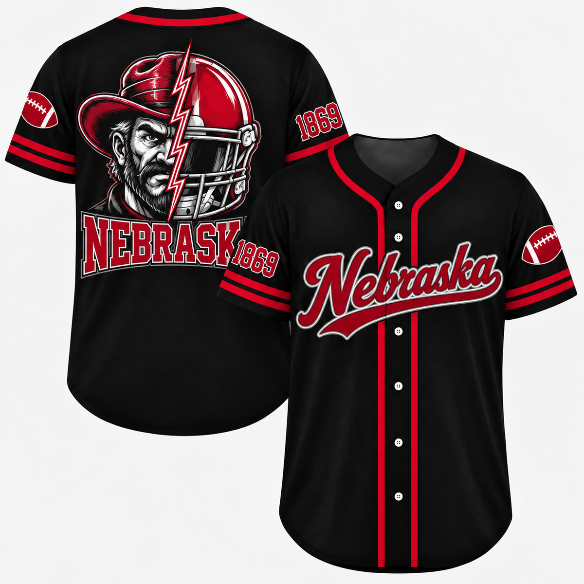 Vintage College Football City Jersey – Game Day Fan Baseball Shirt