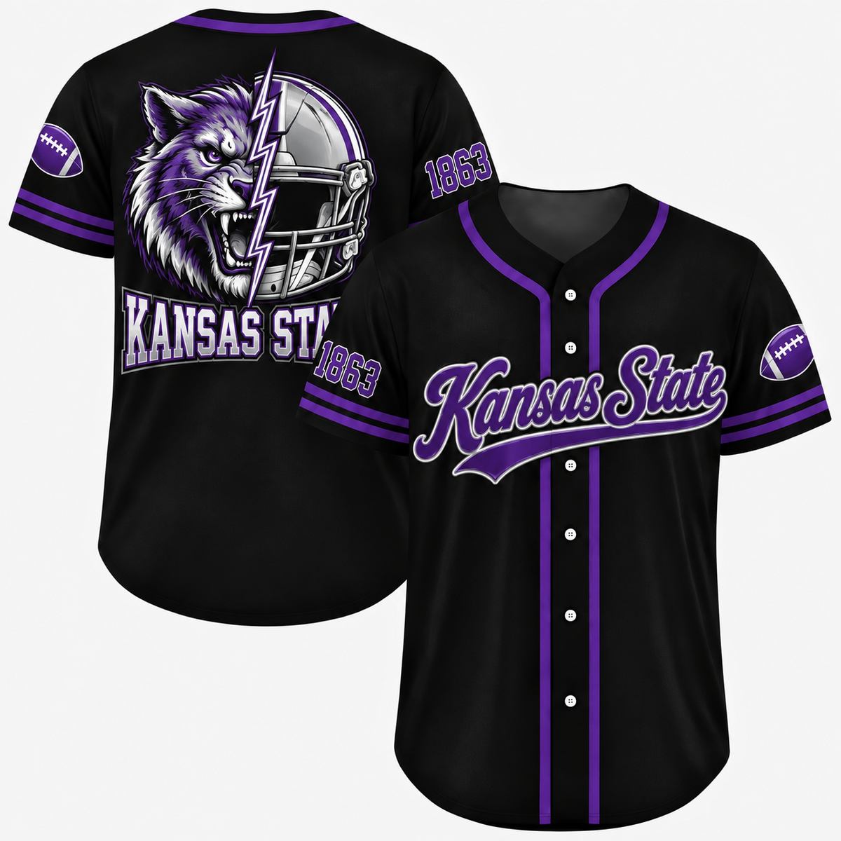 Vintage College Football City Jersey – Game Day Fan Baseball Shirt