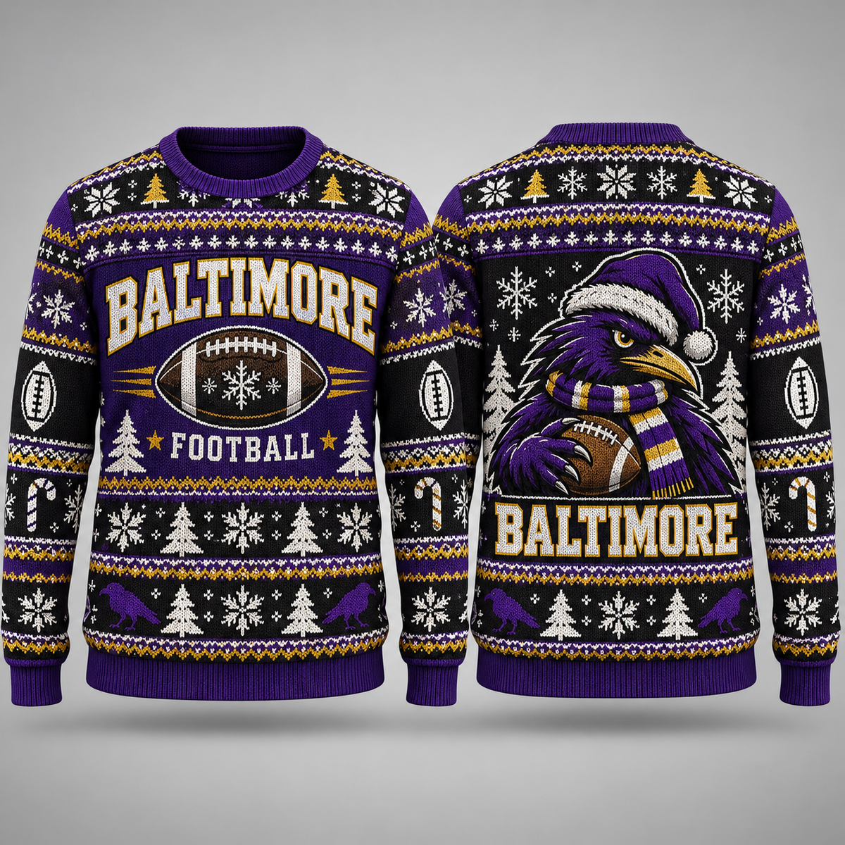 Vintage City Football Ugly Sweater – Christmas Sports Fan Gift