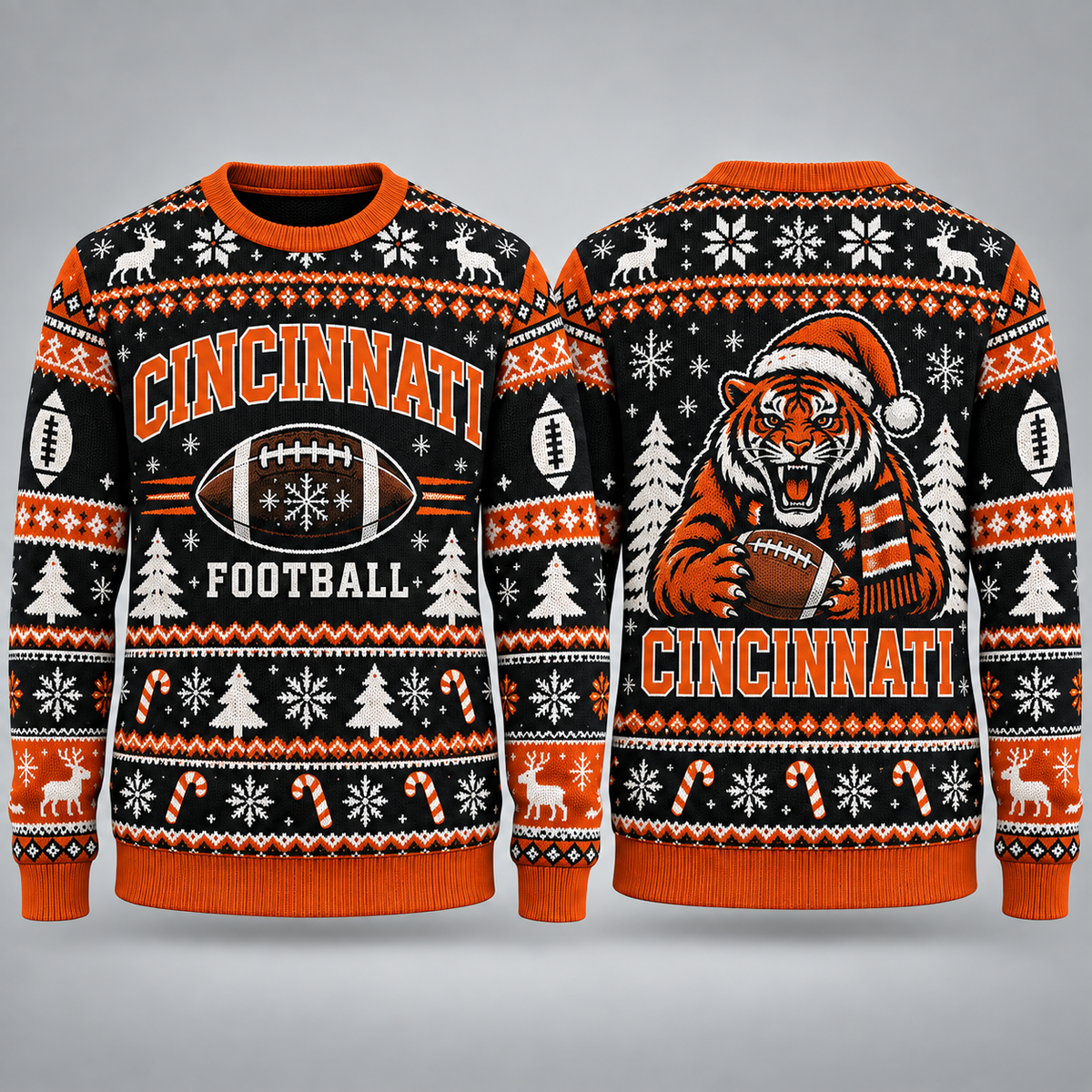 Vintage City Football Ugly Sweater – Christmas Sports Fan Gift