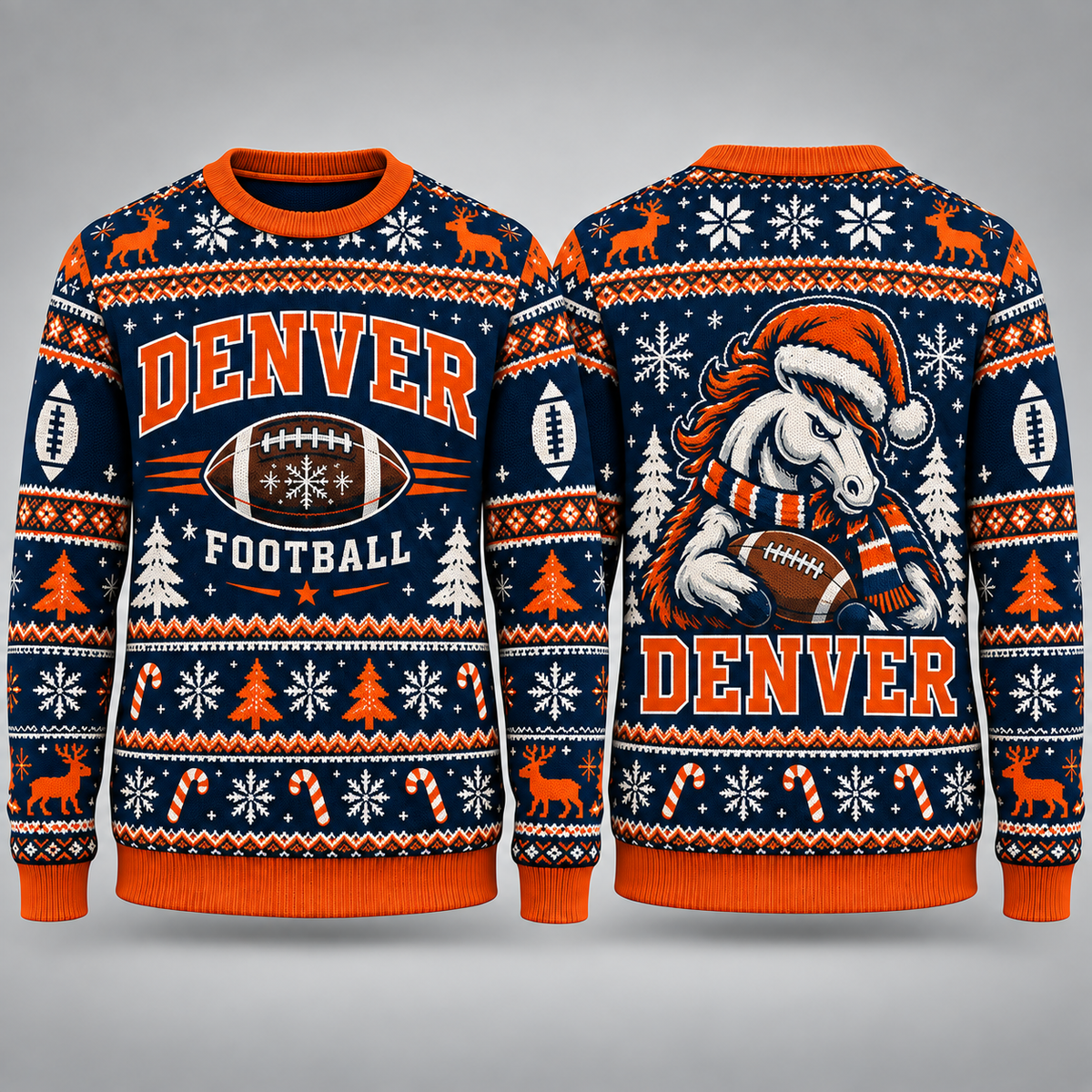 Vintage City Football Ugly Sweater – Christmas Sports Fan Gift