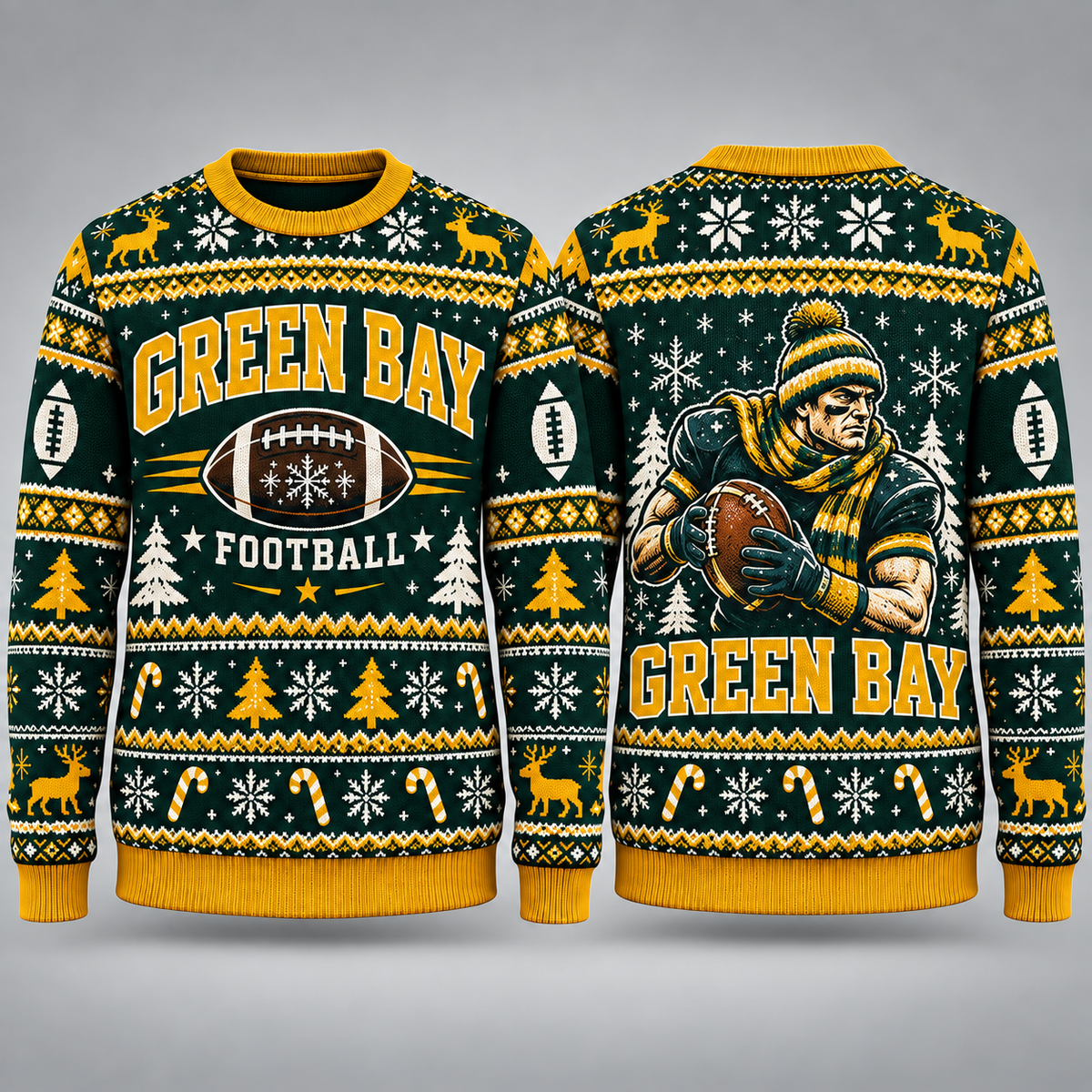 Vintage City Football Ugly Sweater – Christmas Sports Fan Gift