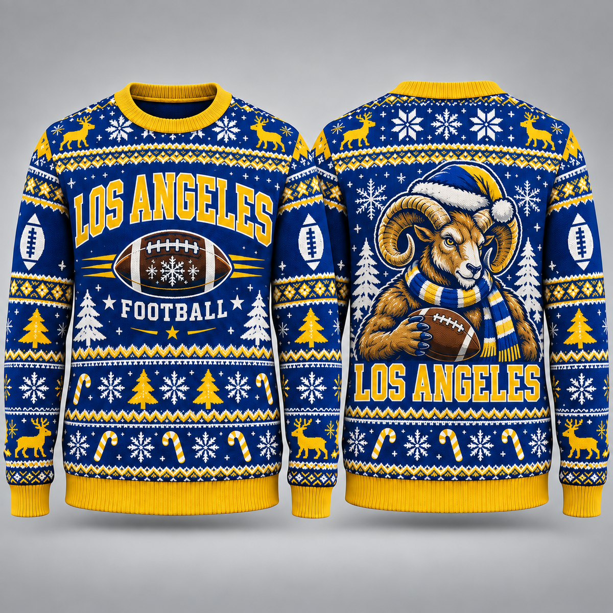 Vintage City Football Ugly Sweater – Christmas Sports Fan Gift