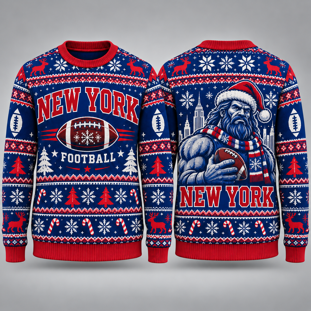Vintage City Football Ugly Sweater – Christmas Sports Fan Gift