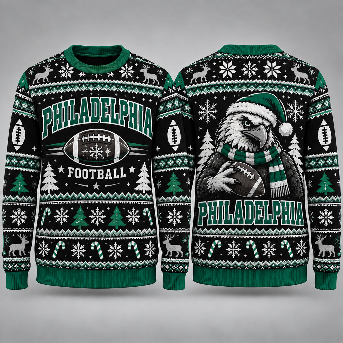 Vintage City Football Ugly Sweater – Christmas Sports Fan Gift