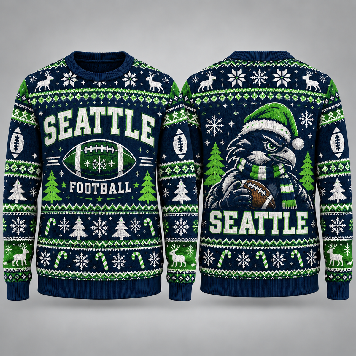 Vintage City Football Ugly Sweater – Christmas Sports Fan Gift