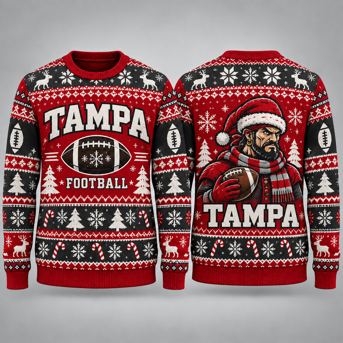 Vintage City Football Ugly Sweater – Christmas Sports Fan Gift