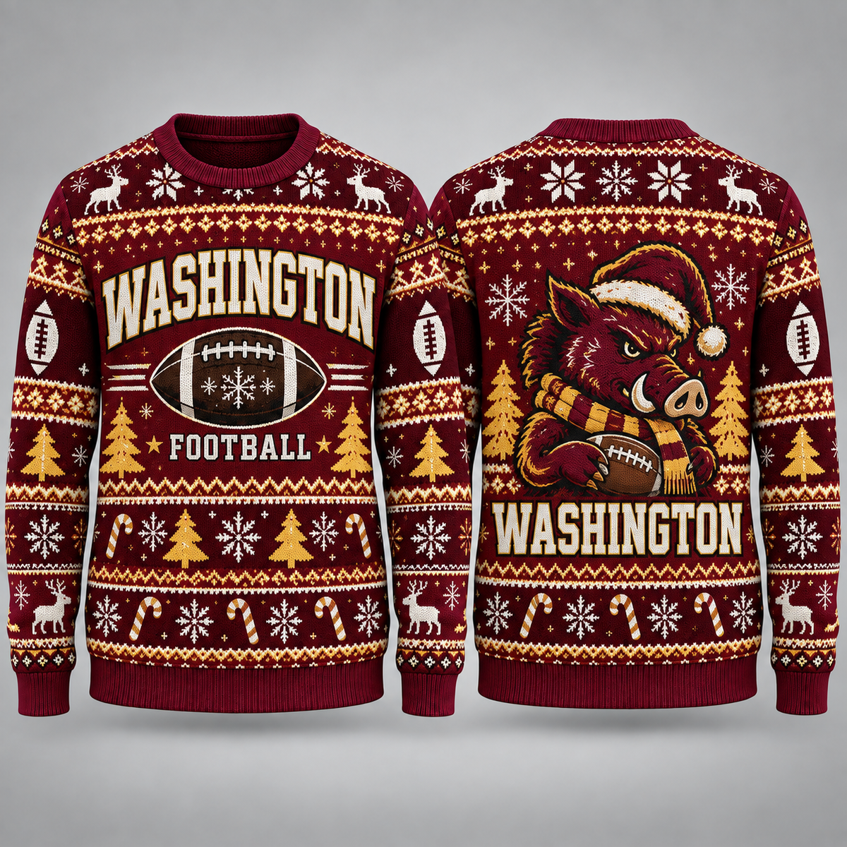 Vintage City Football Ugly Sweater – Christmas Sports Fan Gift