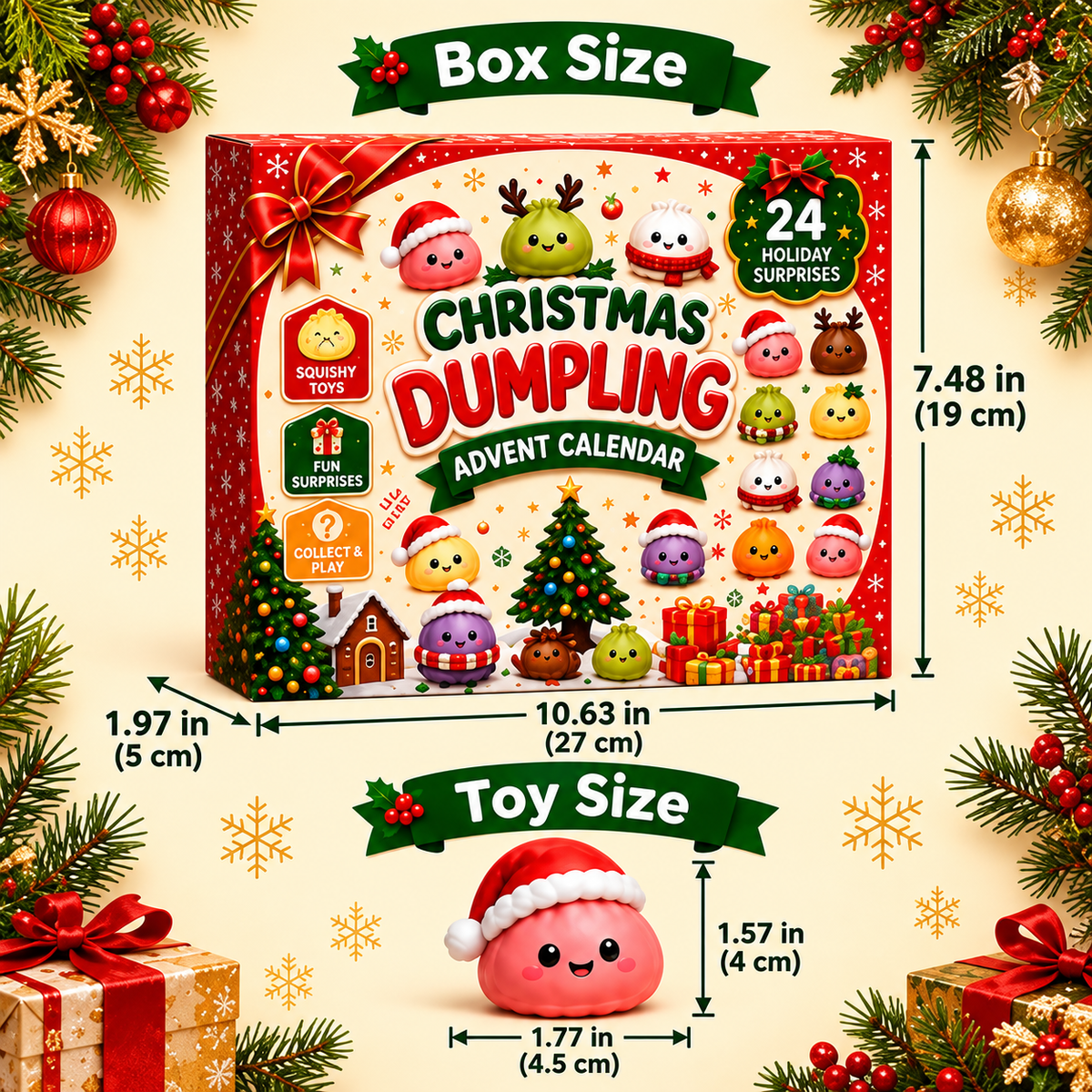 Twenty Four Days Of Squishy - Dumpling Advent Calendar