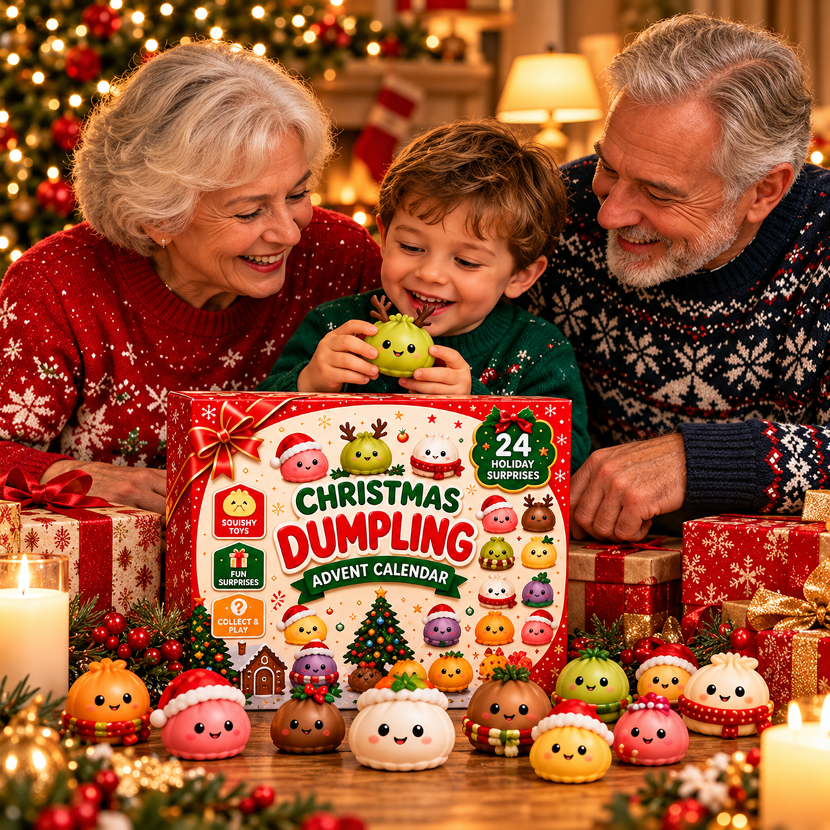 Twenty Four Days Of Squishy - Dumpling Advent Calendar