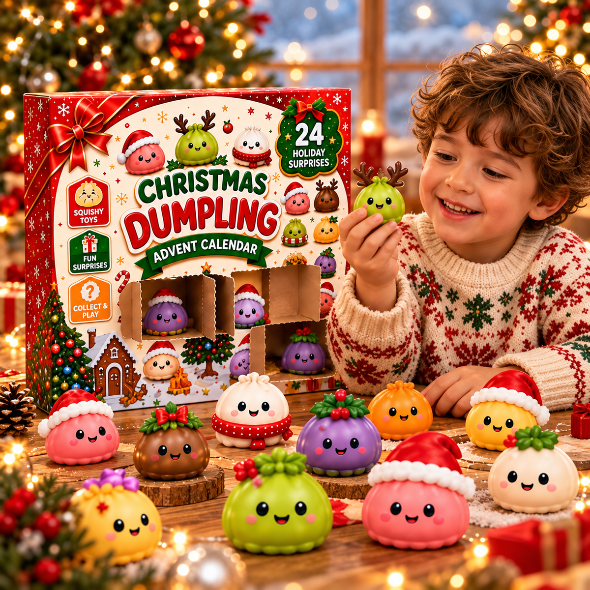 Twenty Four Days Of Squishy - Dumpling Advent Calendar