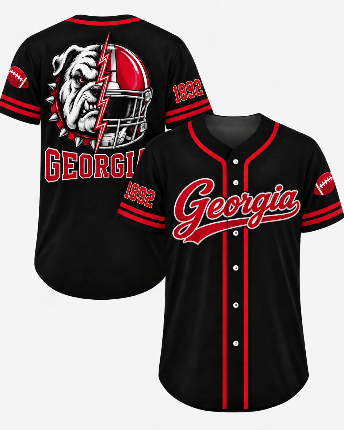 Vintage College Football City Jersey – Game Day Fan Baseball Shirt