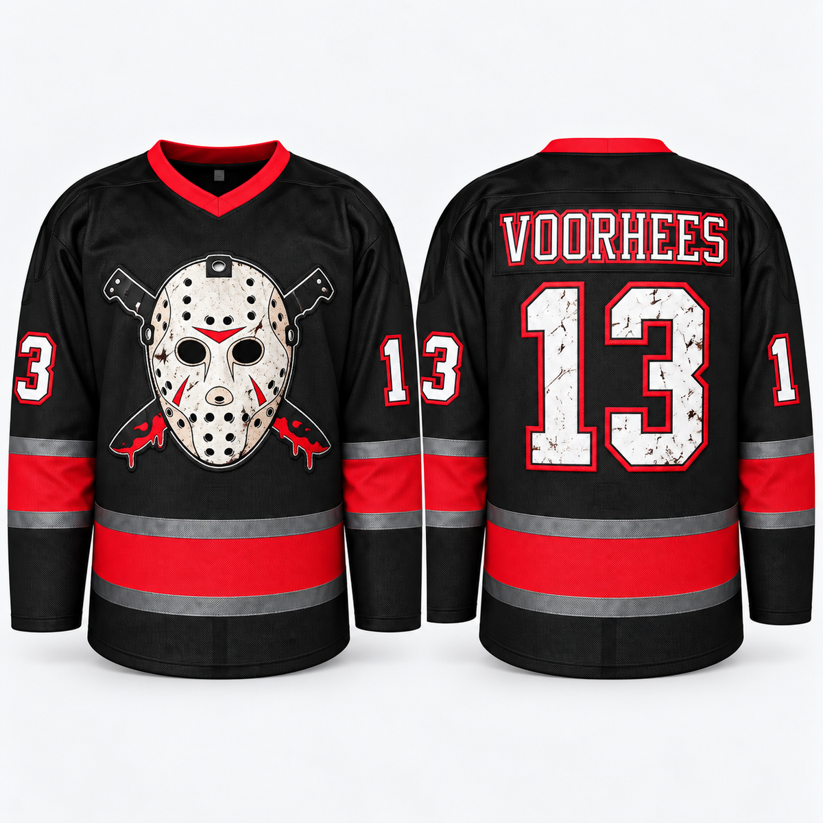 Horror Hockey Jersey – Halloween Slasher Style Fan Shirt